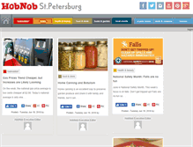 Tablet Screenshot of hobnobstpetersburg.com